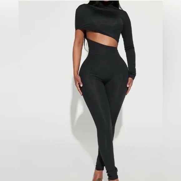 Black Allure Jumpsuit Sexy Womenswear Lady Comfort Underwear Spandex - Picture 3 of 9